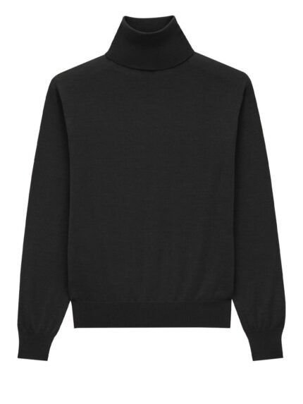 Saint Laurent CASHMERE, WOOL AND SILK TURTLENECK PULLOVER