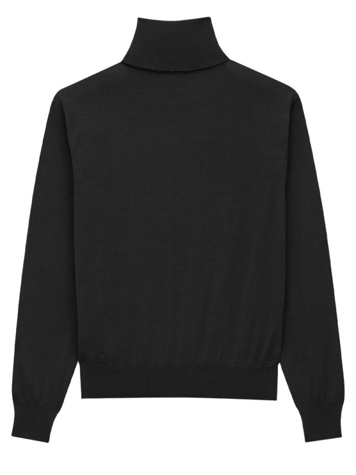 Saint Laurent CASHMERE, WOOL AND SILK TURTLENECK PULLOVER
