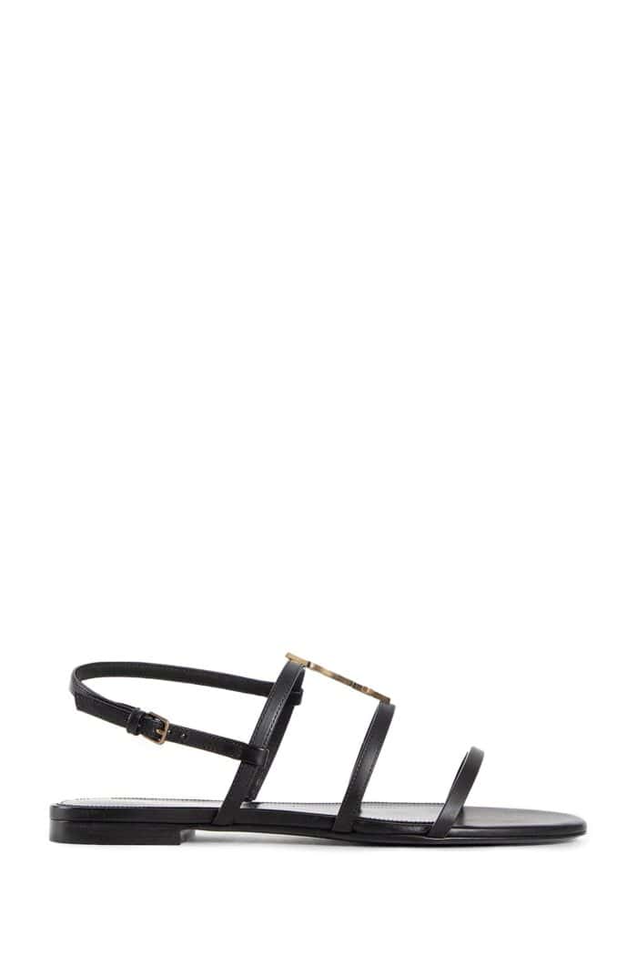 SAINT LAURENT Cassandra Flat Sandals