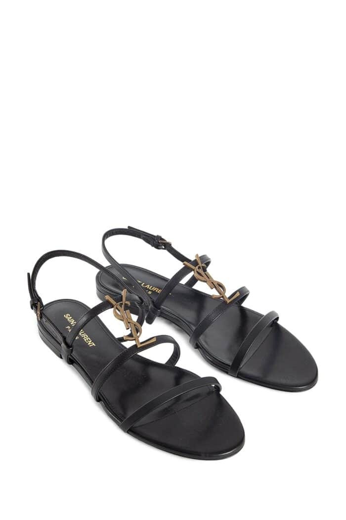 SAINT LAURENT Cassandra Flat Sandals