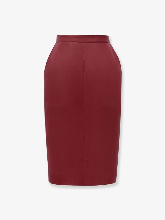 saint laurent cassandra leather skirt Saint Laurent Cassandra Leather Skirt