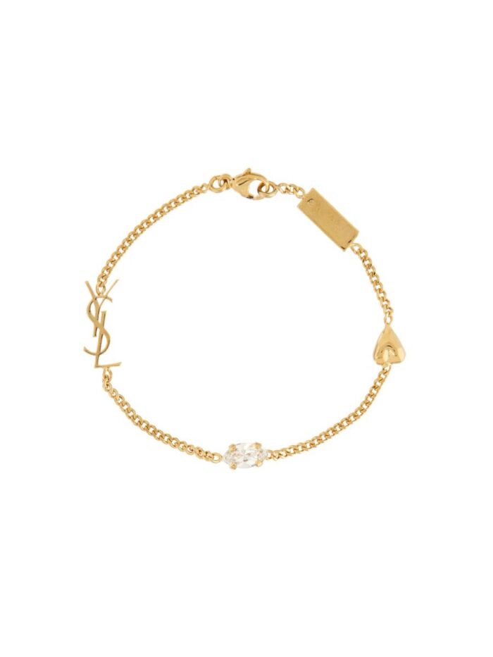 Saint Laurent "CASSANDRAS" BRACELET WITH HEART CHARM