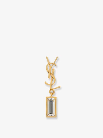 Saint Laurent Cassandre Brass Single Earring
