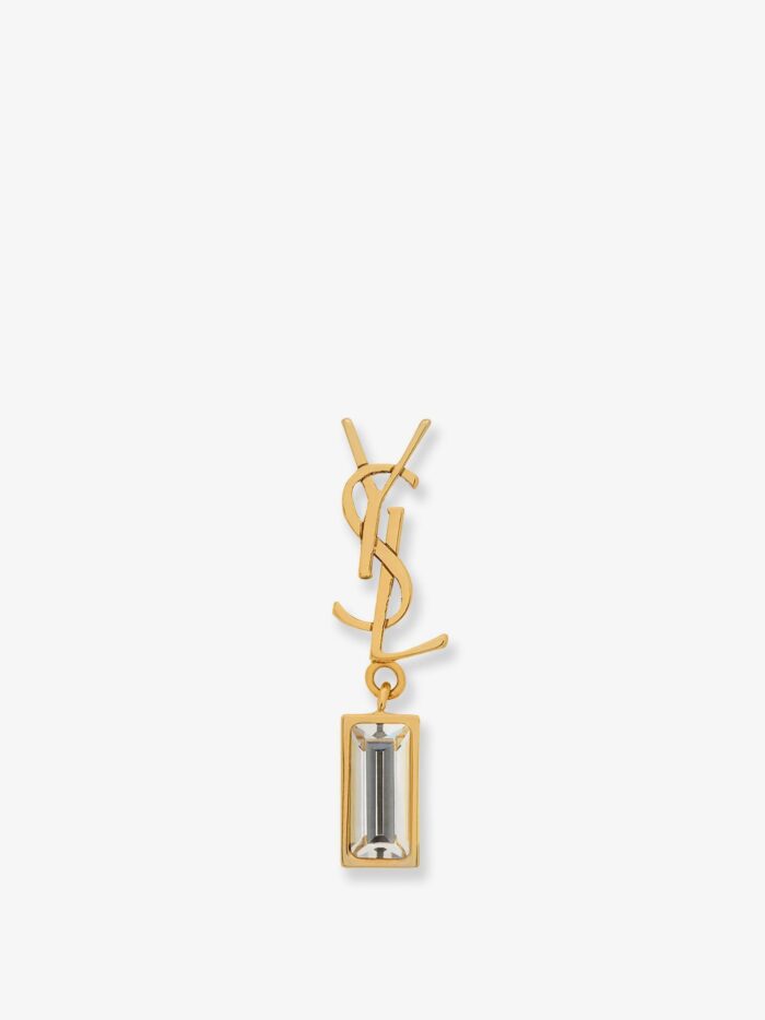 Saint Laurent Cassandre Brass Single Earring