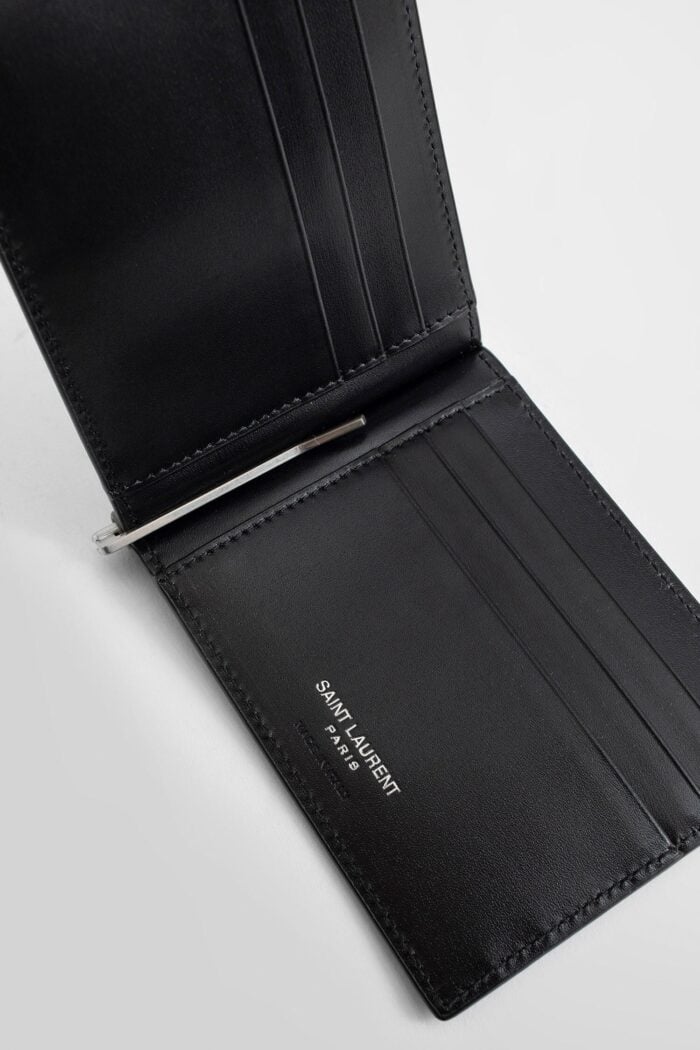 SAINT LAURENT Cassandre Card Case In Smooth Leather