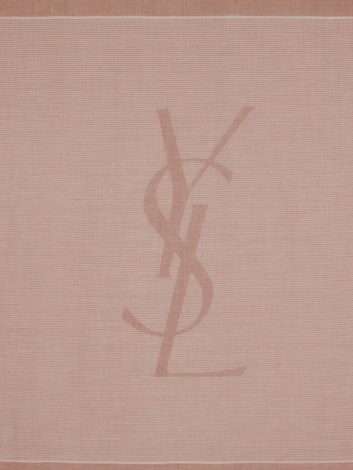 Saint Laurent Cassandre Cashmere And Silk Foulard