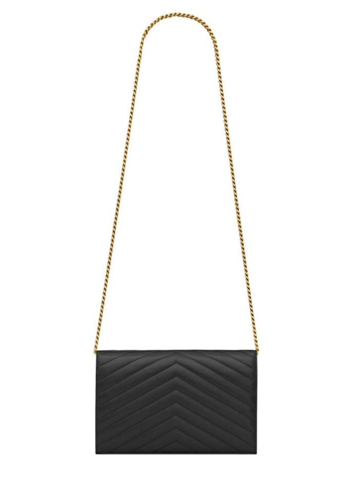 Saint Laurent "CASSANDRE" CLUTCH BAG WITH CHAIN
