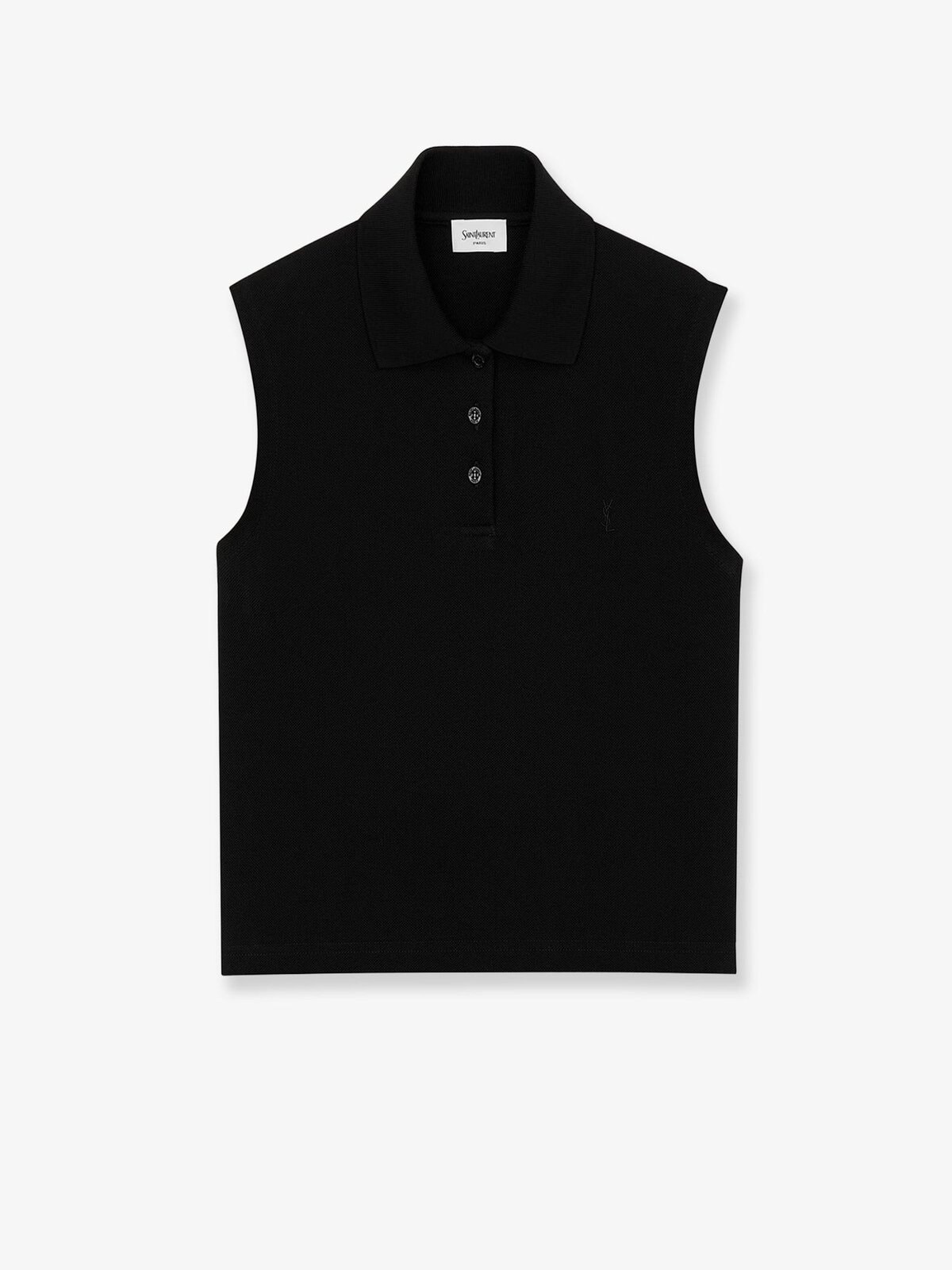 Saint Laurent Cassandre Cotton Polo Shirt