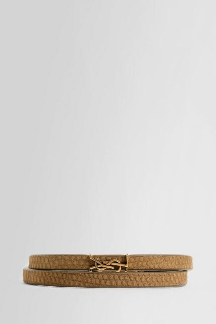 SAINT LAURENT Cassandre Double-wrap Bracelet In Leather