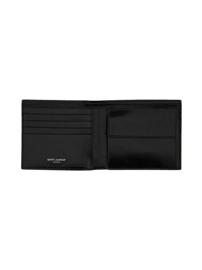 Saint Laurent "CASSANDRE EAST/WEST" LEATHER WALLET