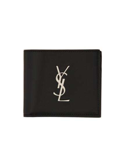 Saint Laurent "CASSANDRE EAST/WEST" LEATHER WALLET