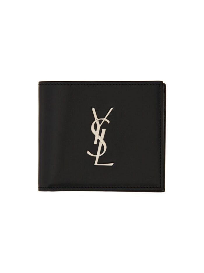 Saint Laurent "CASSANDRE EAST/WEST" LEATHER WALLET