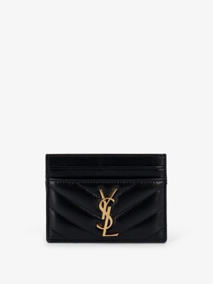 Saint Laurent Cassandre Leather Card Holder