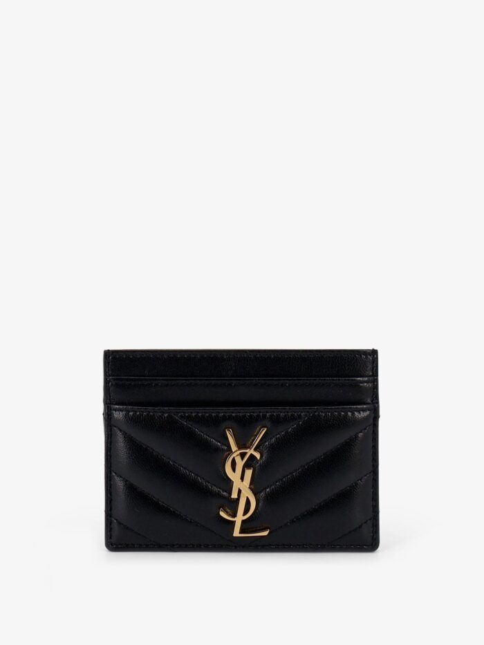 Saint Laurent Cassandre Leather Card Holder