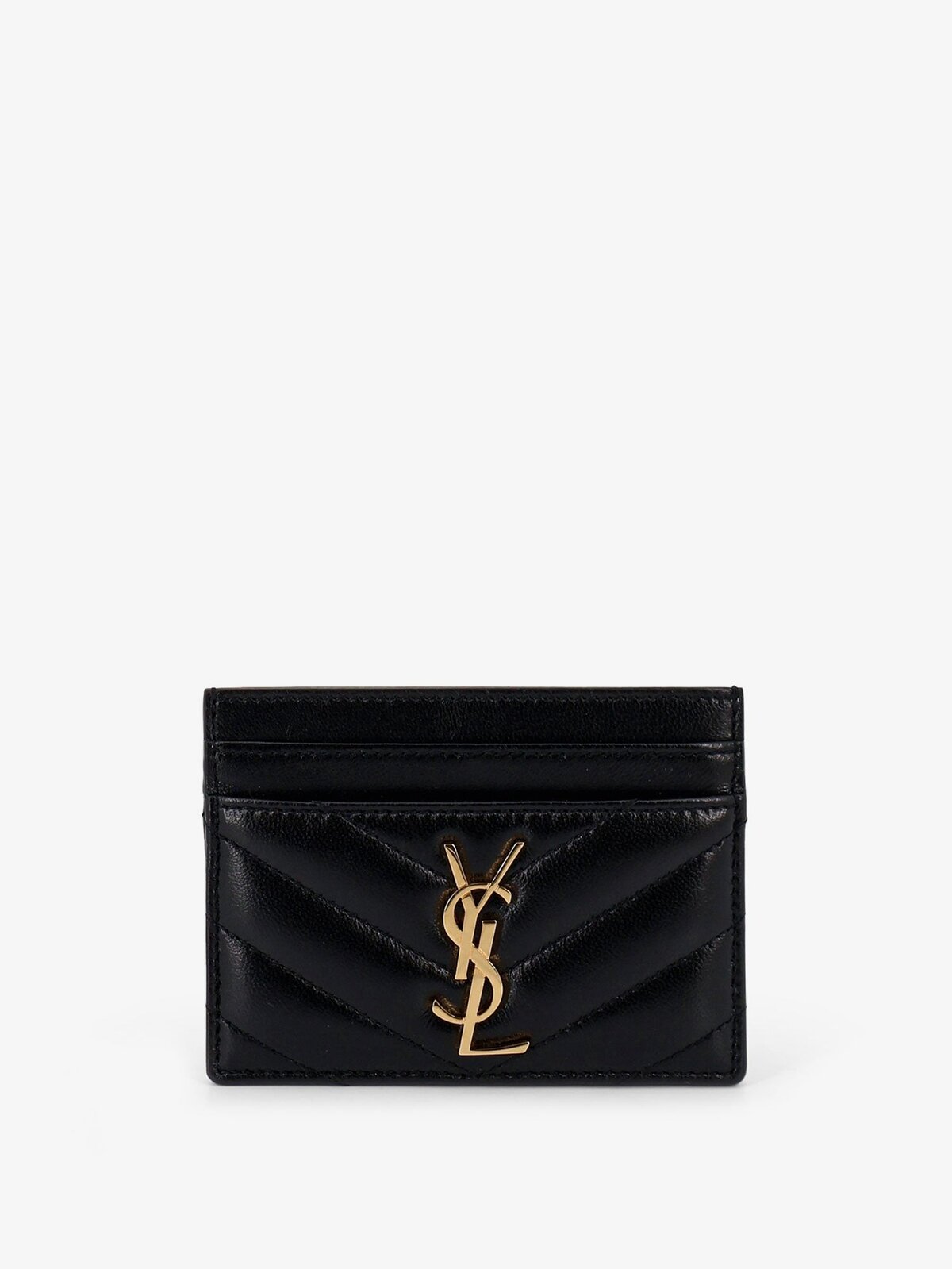 Saint Laurent Cassandre Leather Card Holder