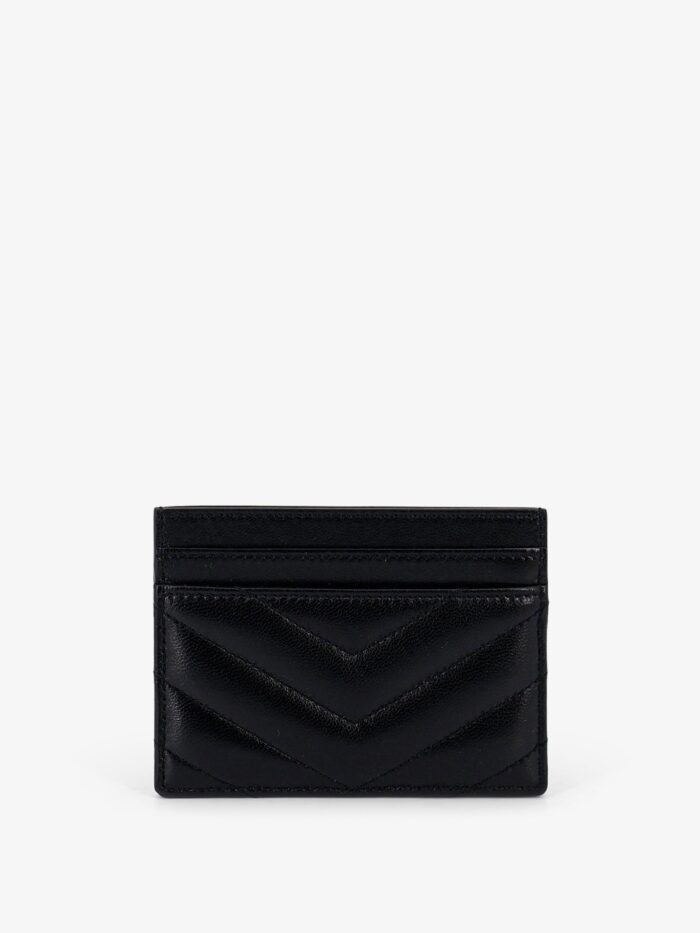 Saint Laurent Cassandre Leather Card Holder