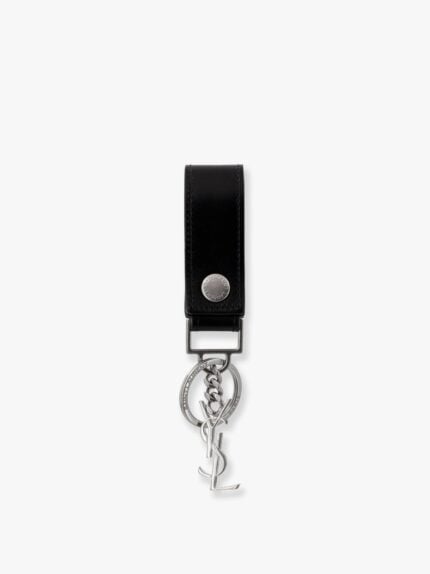 Saint Laurent Cassandre Leather Key Ring