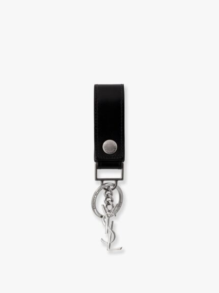 Saint Laurent Cassandre Leather Key Ring