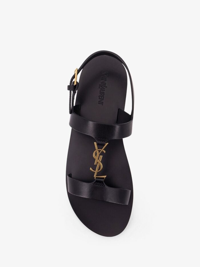 Saint Laurent Cassandre Leather Sandals
