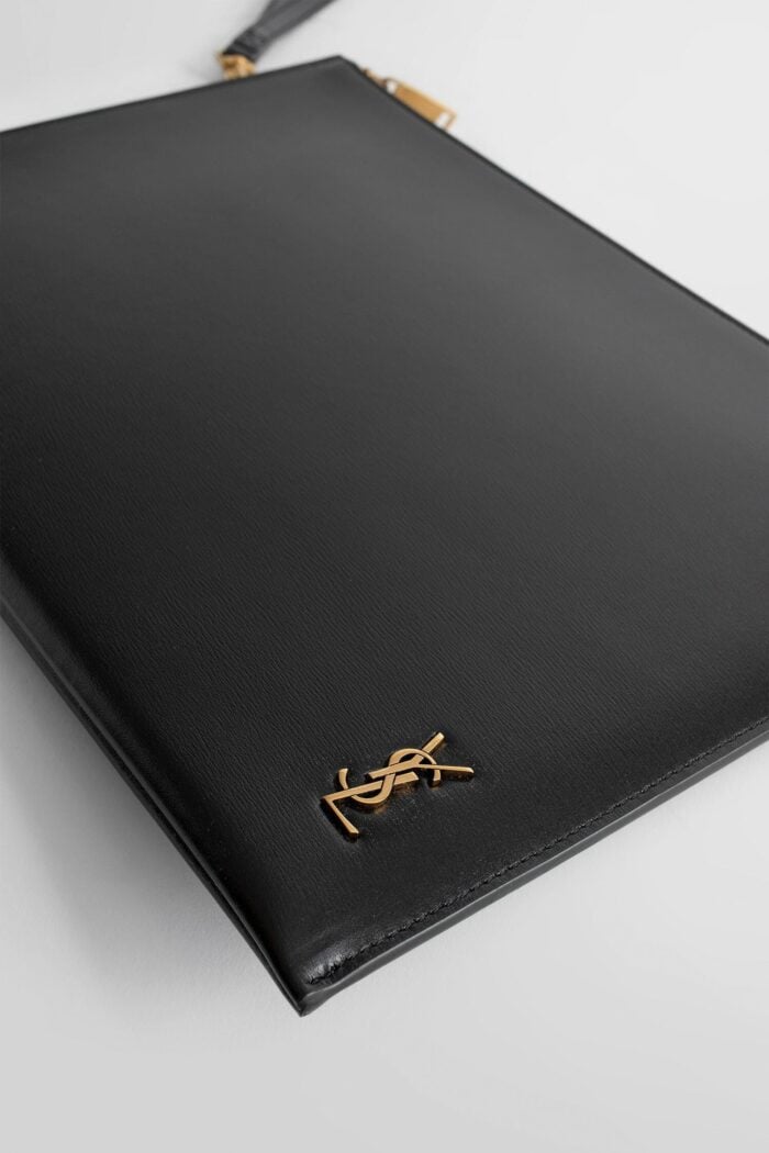 SAINT LAURENT Cassandre Leather Tablet Holder