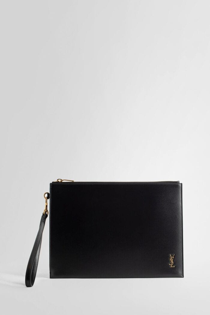 SAINT LAURENT Cassandre Leather Tablet Holder