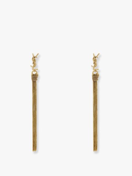 Saint Laurent Cassandre Metal Earrings