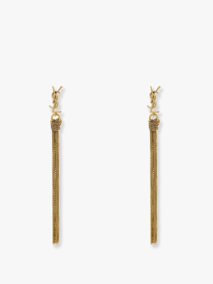Saint Laurent Cassandre Metal Earrings