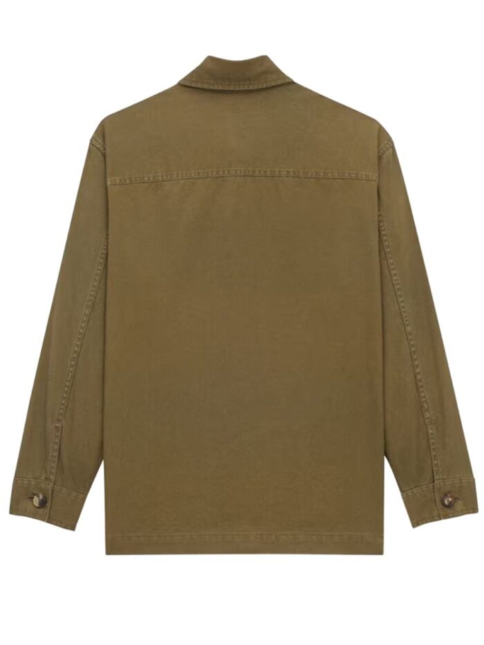 Saint Laurent CASSANDRE OVERSHIRT IN COTTON GABARDINE AND LINEN