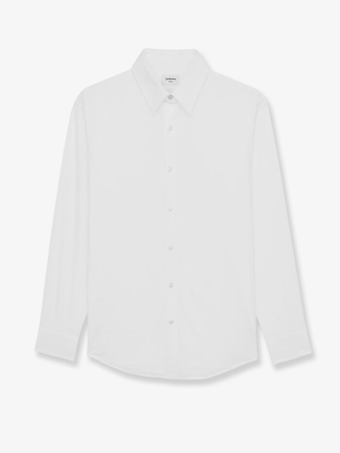 Saint Laurent Cassandre Stretch Cotton Shirt