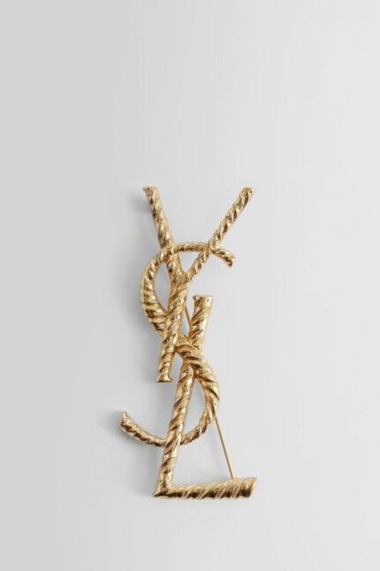 SAINT LAURENT Cassandre Ysl Brooch In Metal