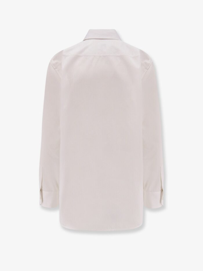 Saint Laurent Certified Cotton Shirt With Cassandre Embroidery