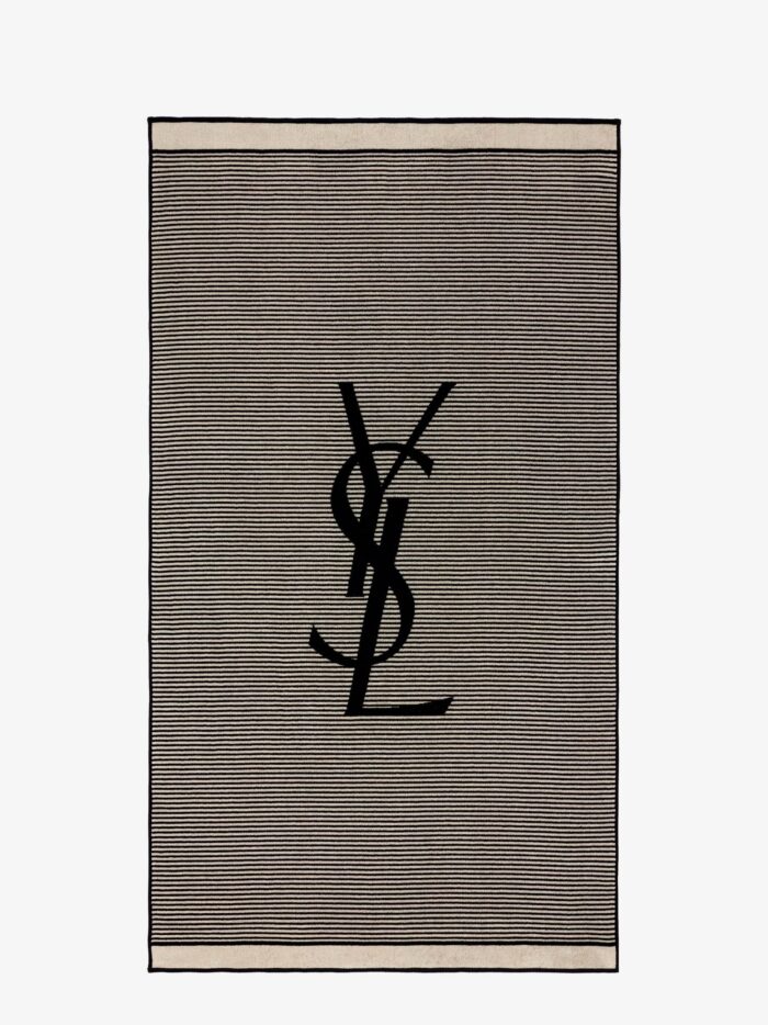 Saint Laurent Certified Cotton Striped Beach Towel