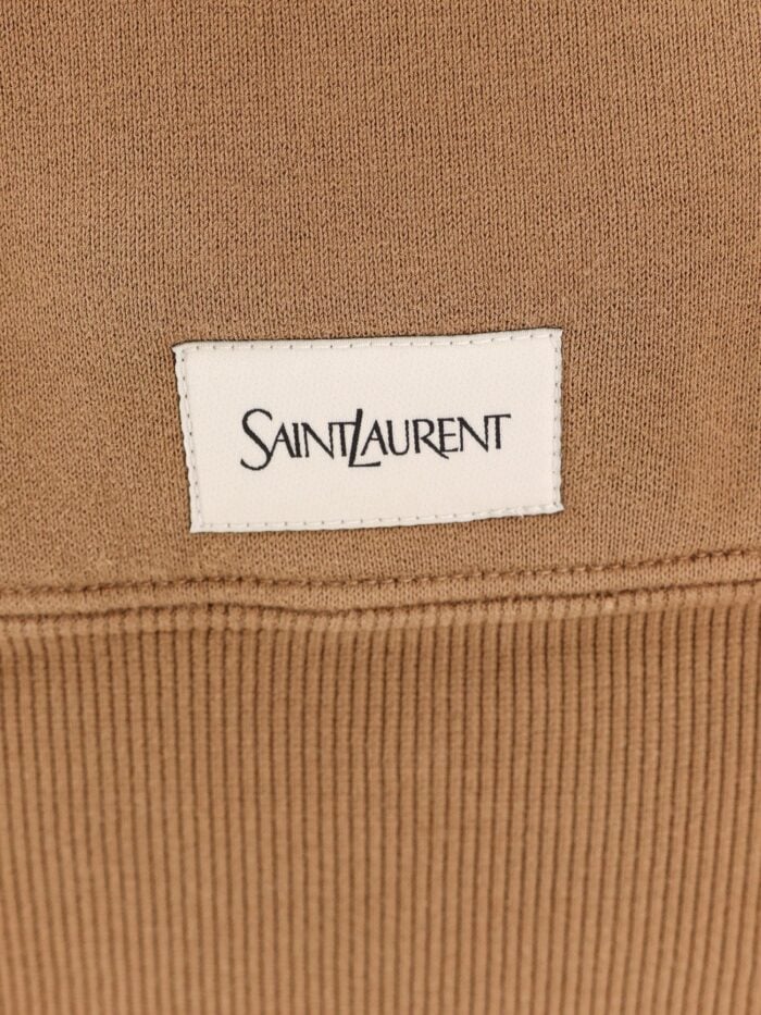 Saint Laurent Certified Cotton Sweatshirt With Logoed Label