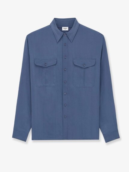 Saint Laurent Certified Viscose And Silk Shirt