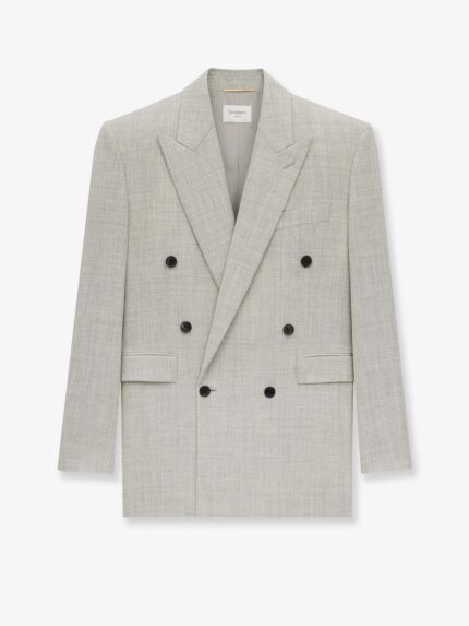 Saint Laurent Certified Wool Double-breasted Blazer