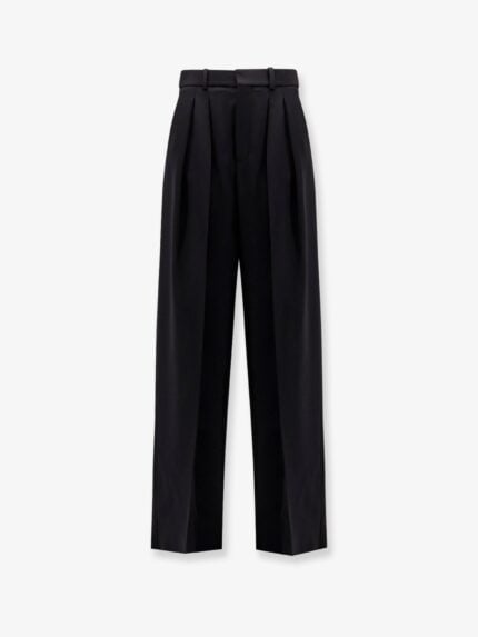 Saint Laurent Certified Wool Trousers With Pinces