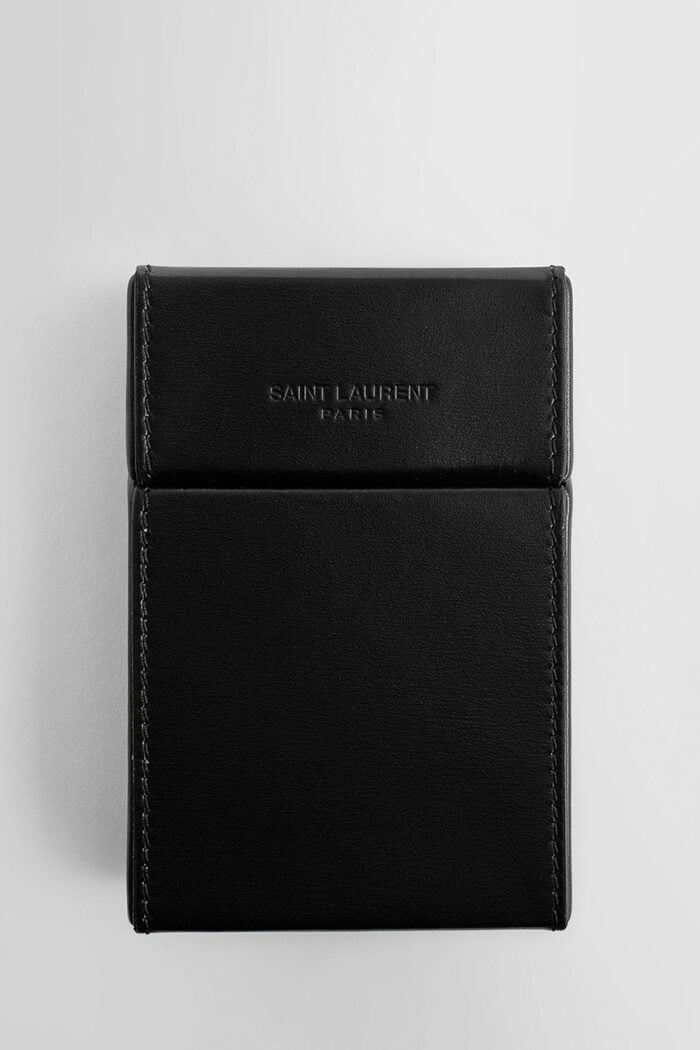 SAINT LAURENT Cigarette Box In Smooth Leather