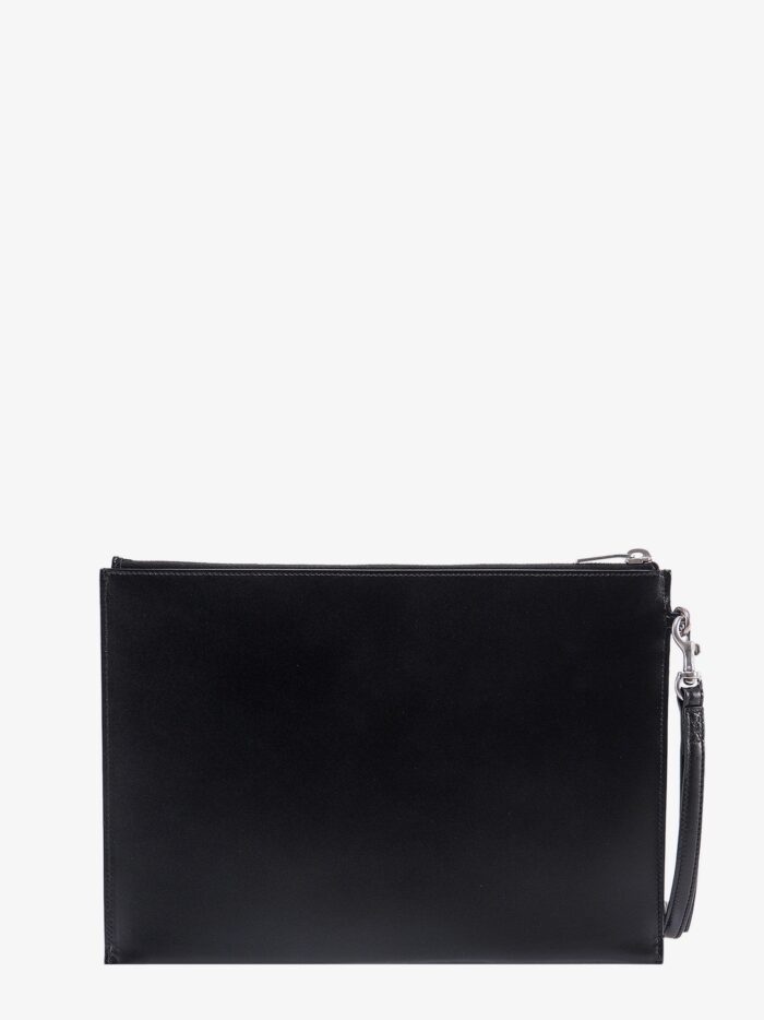 Saint Laurent Clutch For Tablet With Metal Monogram