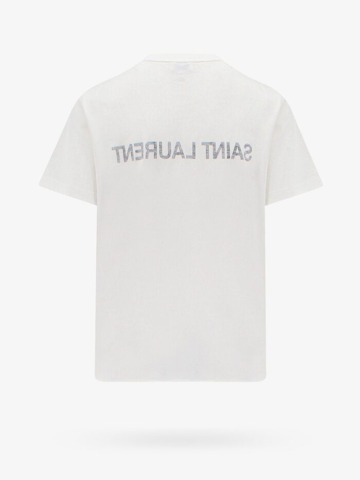 Saint Laurent Cotton T-shirt With Frontal Logo