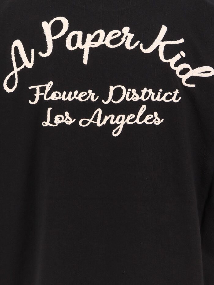 Saint Laurent Cotton T-shirt With Logo Embroidery