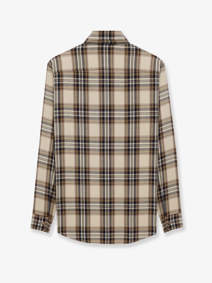 Saint Laurent Cotton Tartan Lavallière Shirt
