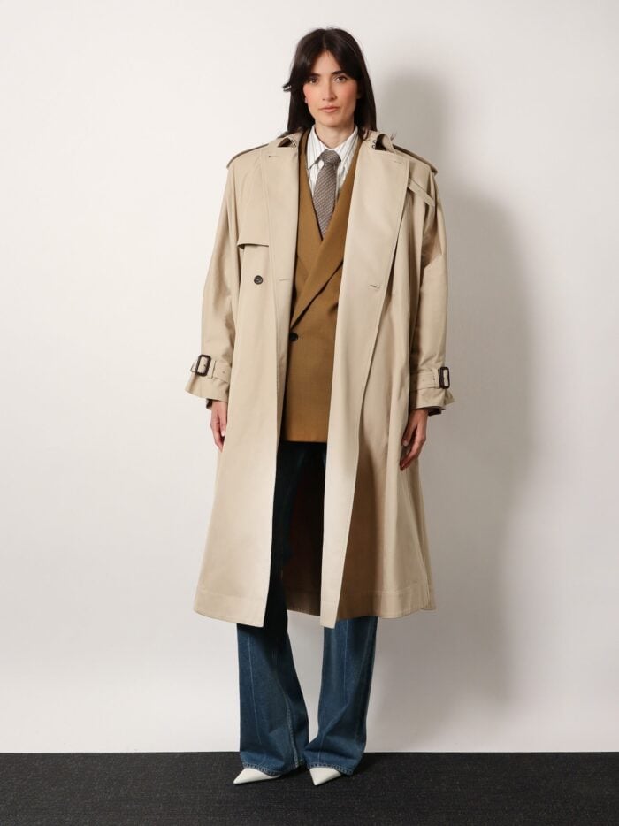 Saint Laurent Cotton Trench/cape