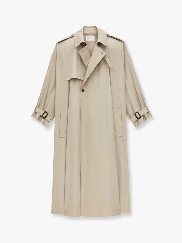 Saint Laurent Cotton Trench/cape