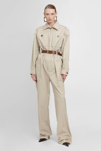 SAINT LAURENT Cotton Twill Jumpsuit