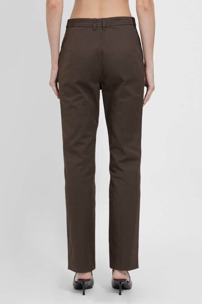 SAINT LAURENT Cotton Twill Tapered Trousers