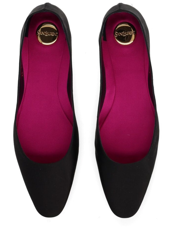 Saint Laurent CREPE SATIN BALLERINA "LOU"