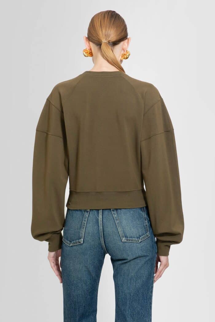 SAINT LAURENT Cropped Army Sweatshirt