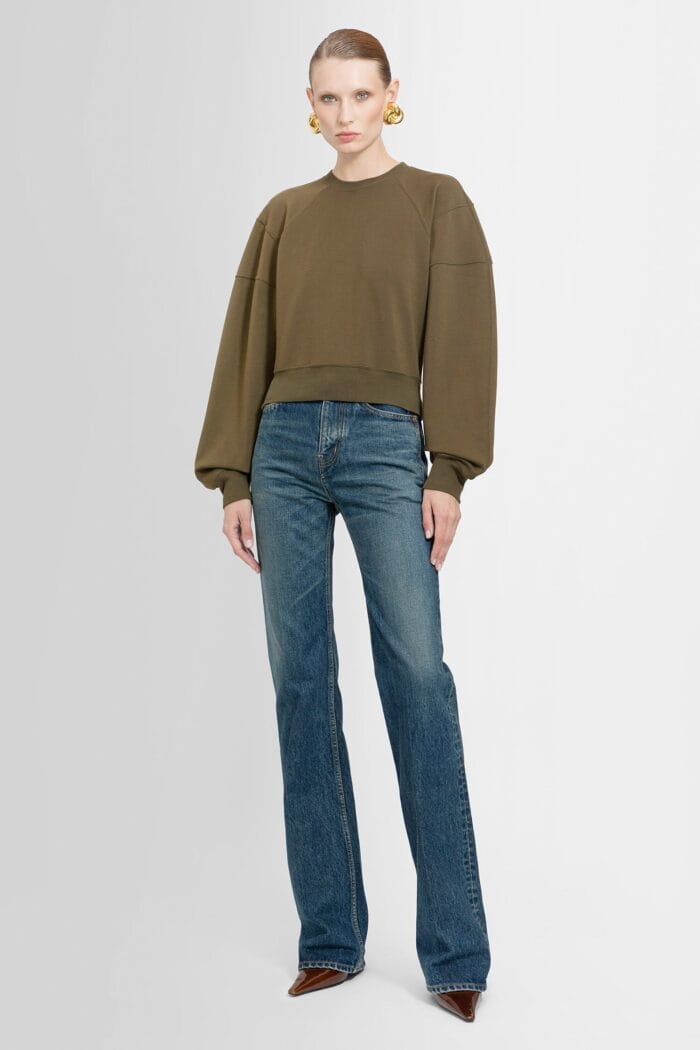 SAINT LAURENT Cropped Army Sweatshirt