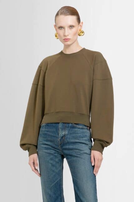 SAINT LAURENT Cropped Army Sweatshirt