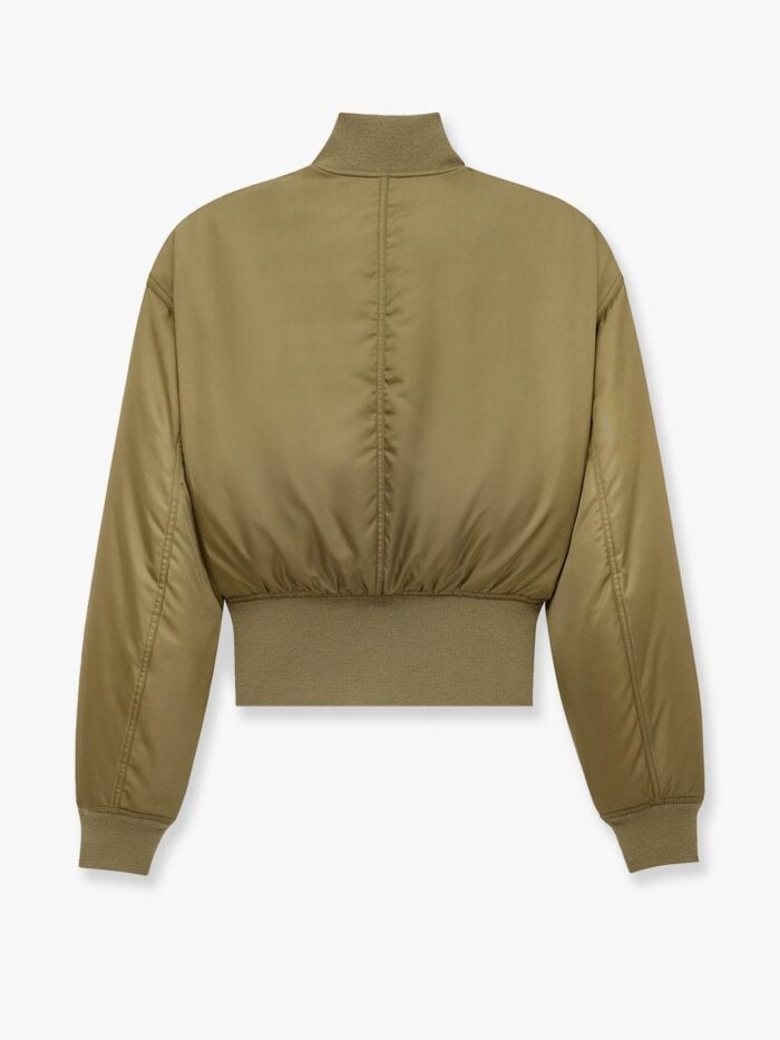Saint Laurent Cropped Nylon Jacket With Padding